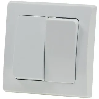 ChiliTec DELPHI Serien-Schalter 250V/ 10A, inkl. Rahmen, UP, weiß