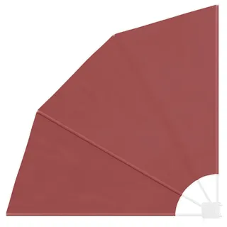 vidaXL Faltbarer Balkonfächer Terracotta-Rot 140/140 Cm , Orange , Textil , 140x140 cm , Sonnenschutz, Sonnenschirme
