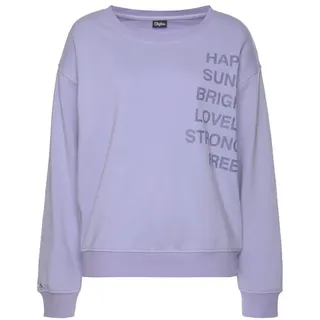 Buffalo Sweatshirt mit Statement Druck Lila 36/38