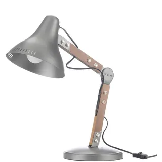 Kindertischleuchte , Hellgrau, Mokka , Holz, Metall , Bambus , 38x62x38 cm , Eec , ohne Chemie , Lampen & Leuchten, Leuchtenserien