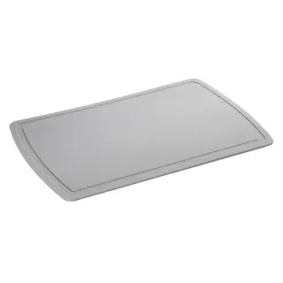 Zassenhaus EasyCut Thermoflex Schneidunterlage, 38 x 25 x 0,4 cm, Matte aus hochwertigem, flexiblem Kunststoff, Farbe: grau