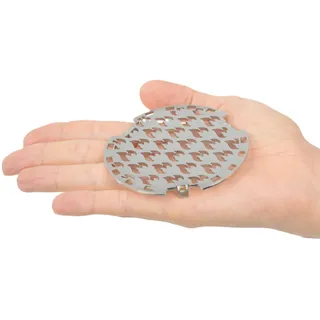 Grillrost.com Das Original Feuerplatte Größe Mini Edelstahl Silber/Weiß