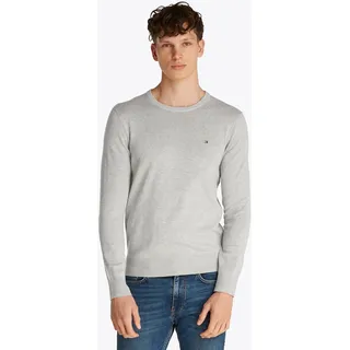 Tommy Hilfiger »ESSENTIAL Cotton mit Rundhalsausschnitt, grau (light Grey heather), S,