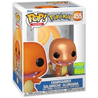 Pop POP! Games: Pokemon - Charmander Salameche - Glumanda (Metallic) (Convention Limited Edition) #455 Vinyl Figure