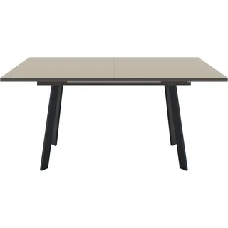 Set One by Musterring Reno 160 x 75 x 90 cm schwarz feinstruktur/glas kaschmir glanz