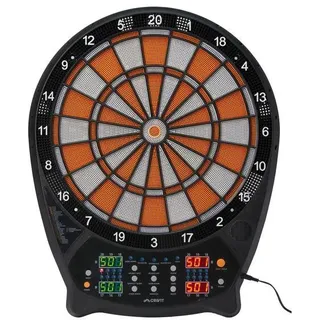 Crivit Elektronische LED-Dartscheibe Dartboard Dartspiel, orange - Orange