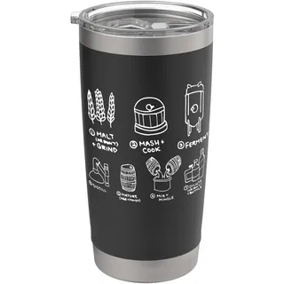 Bourbon Tasting & Scotch Whisky Brewing Doppelwandiger Edelstahl-Thermobecher