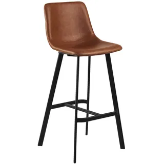 Actona I_Oregon Barhocker Stahl/Leder look