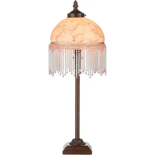 Casa Padrino Barockstil Tischleuchte Mehrfarbig Ø 20 x H. 53 cm - Barock & Jugendstil Möbel