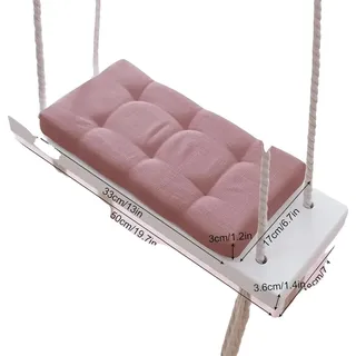 Hängesessel, Verdicktes Kissen, Robuste Konstruktion, Rosa