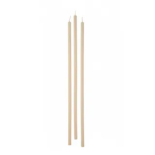 CERERIA DI Giorgio risthò Kerzen Stiel, Wachs, Beige, 0.9 x 37 cm