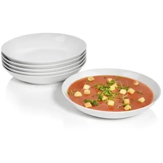 Sänger Suppenteller SET NEW Port - 6 teilig aus Porzellan , Keramik , 6-teilig , kratzfest , Geschirr, Teller, Suppenteller