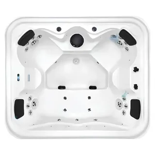 Massagebad Outdoor-Spa Hydromassagewanne Whirlwanne Whirlpool 206x176 cm