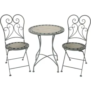 Acamp Klappstuhl die Provence Edelstahl Anthrazit Grau 3er Set