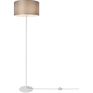 Paco Home Stehlampe »LUCA CANVAS UNI COLOR«, Leuchtmittel E27 Leselampe Büro Mit Stecker M