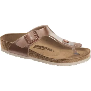 Birkenstock Gizeh Kids Birko-flor Girls electric metallic copper (850) Schmal 33