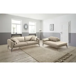 Egoitaliano Polstergarnitur 2,5-Sitzer Leder Beige