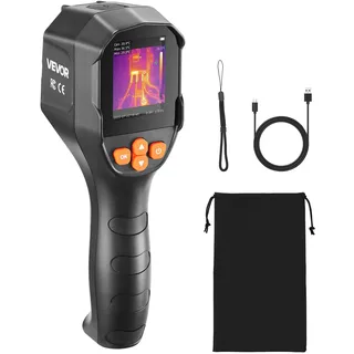 Vevor Wärmebildkamera, TISR Superauflösung 240x180, handheld Thermokamera mit 2 MP visueller Kamera, 96x96 IR-Auflösung, 25 Hz Bildwiederholfrequenz, -20-550 °C, 4 Bildmodi & 6 Farbpaletten