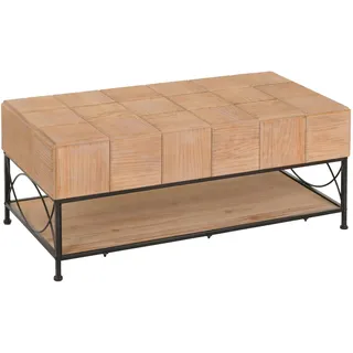 Mendler Couchtisch HWC-N30, Wohnzimmertisch Tisch Sofatisch Beistelltisch, Ablage Massiv-Holz MDF, 51x120x61cm