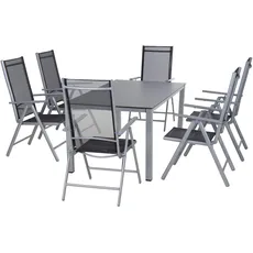 Bild Garten-Essgruppe »Saturn / Sola«, (Set, 7 tlg.), bestehend aus 6 Sesseln und 1 Tisch,