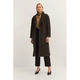 Bugatti Wollmantel »Loose Fit« Flexcity Stretch mit Revers & Taschen