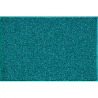 Grund Badteppich , Türkis , Textil , Ornament , rechteckig , 50x60 cm , Oeko-Tex® Standard 100, Made in Europe , rutschfest , Heimtextilien, Badtextilien, Badematten