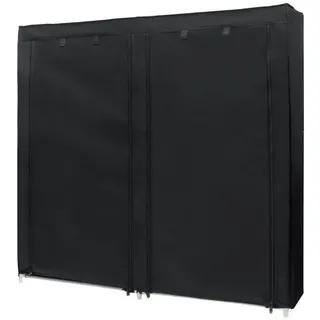 Intirilife Faltschrank 120x30x110 cm - Textil - 30x115x116 cm - Schlafzimmer, Kleiderschränke, Stoffschrank