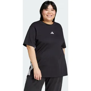 adidas Essentials 3-Streifen Cotton Plus Kurzarm-T-Shirt Black / White 3X