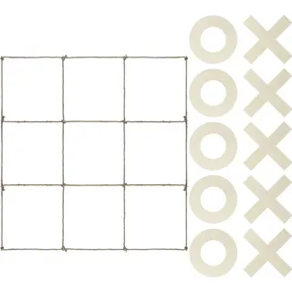 XXL Tic Tac Toe Spiel 120 x 112 cm aus Holz Picknick für Hochzeit Geburtstag
