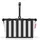 carrybag XS summerstripes schwarz 34 x 21 x 20 cm