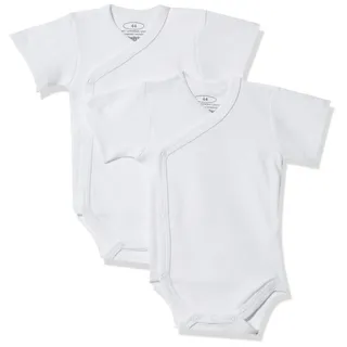 Schnizler Unisex Baby Wickel-Body 1/4-Arm 2er Pack 809501, 1 - Weiß, 44