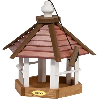 Dobar dobar® Großes Vogelhaus Herbstfrüchte zum Aufhängen Futterhaus für Wildvögel ca.: 33,5x29x34 cm