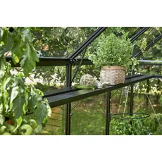 Bild Lamellenregal für Gewächshaus Orangerie 15,1 m2 schwarz