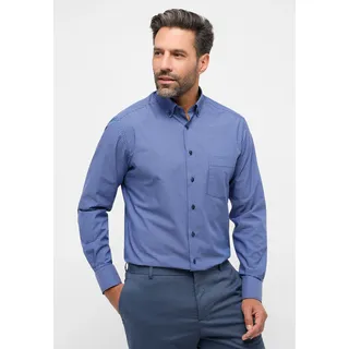 Eterna Langarmhemd »MODERN FIT« NON IRON (bügelfrei), blau