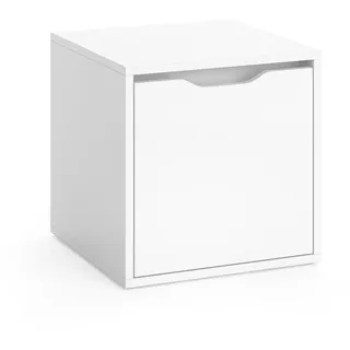 Vicco Schuhbank Ruben Weiß 40 x 40.6 cm , Holzwerkstoff , Quadratisch , 40x40.6x40 cm , Garderobe, Garderobenbänke, Schuhbänke