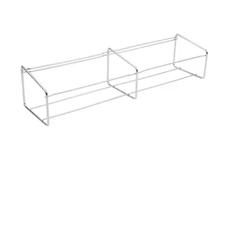 Vogue Wire Gastronorm-Tablettständer, Silber, Gestell aus Edelstahl, für Gastronorm-Tabletts, Größe: 150(H) x 680(B) x 160(T)mm, passend für 6x 1/9GN oder 4x 1/6GN Tabletts, CC051