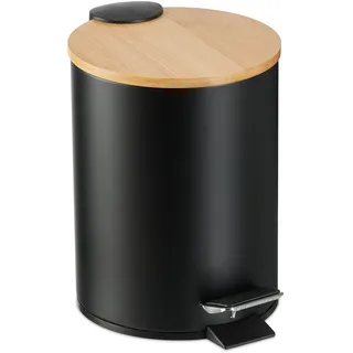Relaxdays Kosmetikeimer 3 l Schwarz