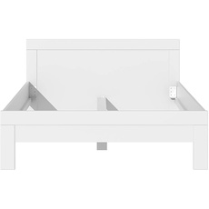 Bild Snow Bett, Liegefläche 140 x 200 cm, Holzwerkstoff, Weiß,145,6 x 80,8 x 204,8 cm