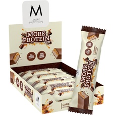 Bild More Protein Bar, 10er Box Protein Riegel, 10 x 50 g, Caramel Crunch