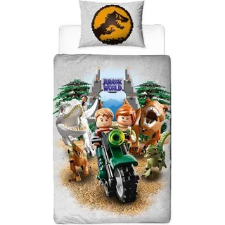 Lego Jurassic World - Bettwäsche, wendbar TC781 (Einzelbett) (Bunt) - Bunt