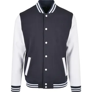 Build Your Brand - "Basic College" Jacke für Herren RW8000 (XS) (Marineblau/Weiß) - Blau