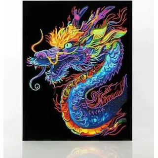 DIAMOND DOTZ - Diamond Painting Neon Drache