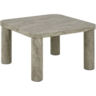 Mid.you Couchtisch , Grau , Holzwerkstoff , Marmoroptik , rund , 60x36x60 cm , Wohnzimmer, Wohnzimmertische, Couchtische, Couchtische Marmoroptik