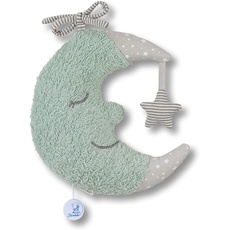 Bild von Spieluhr Mond zum Kuscheln, Austauschbares Spielwerk, Größe: L, Hellgrün