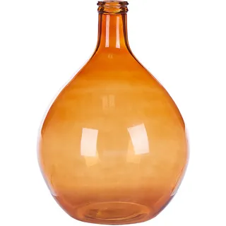 Beliani Dekovase Glas 48 cm Goldbraun
