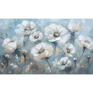 Heizkörperverkleidung, Abdeckung, Magnetische Heizkörpermatte, Blumen, 60x100