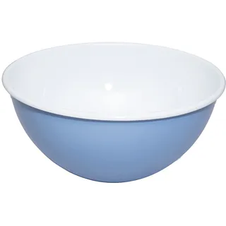 Riess, 0464-128, Schüssel 22cm, Emaille, CLASSIC Edition NATURE BLUE MEDIUM, 0,594kg, 2 Liter, 23,6 x 23,6 x 10,5cm