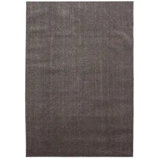 Ata Kurzflorteppich 80 x 150 cm mokka