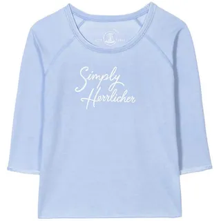 Herrlicher Sweater »ANGELIKA«, mit Logo-Statement Stickerei "Simply Herrlicher" Herrlicher light blue 442 XS (34)