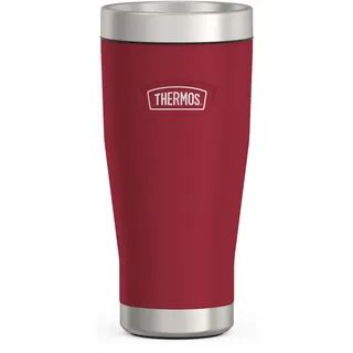 Thermos ICON MUG 0,47 Liter Edelstahl, doppelwandig berry mat, Thermobecher 470ml, Kaffeebecher to go Isolierbecher, 7 h heiß / 22 h kalt, spülmaschinenfest, absolut dicht, BPA-frei